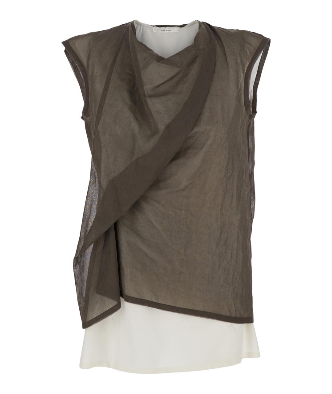 THE ROW Коричневая хлопковая блузы, фото 1