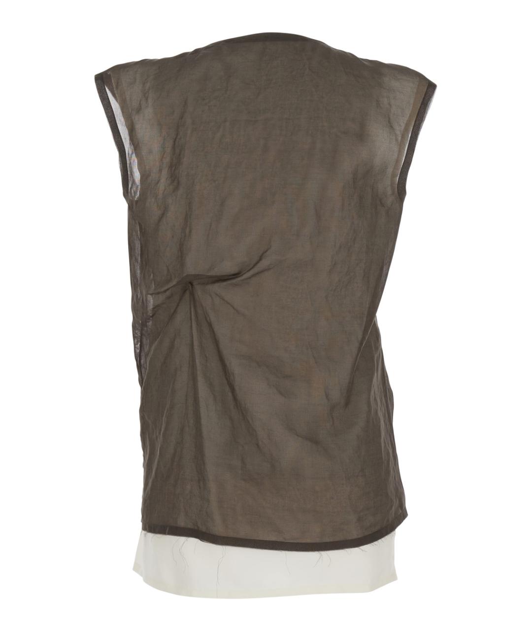 THE ROW Коричневая хлопковая блузы, фото 2