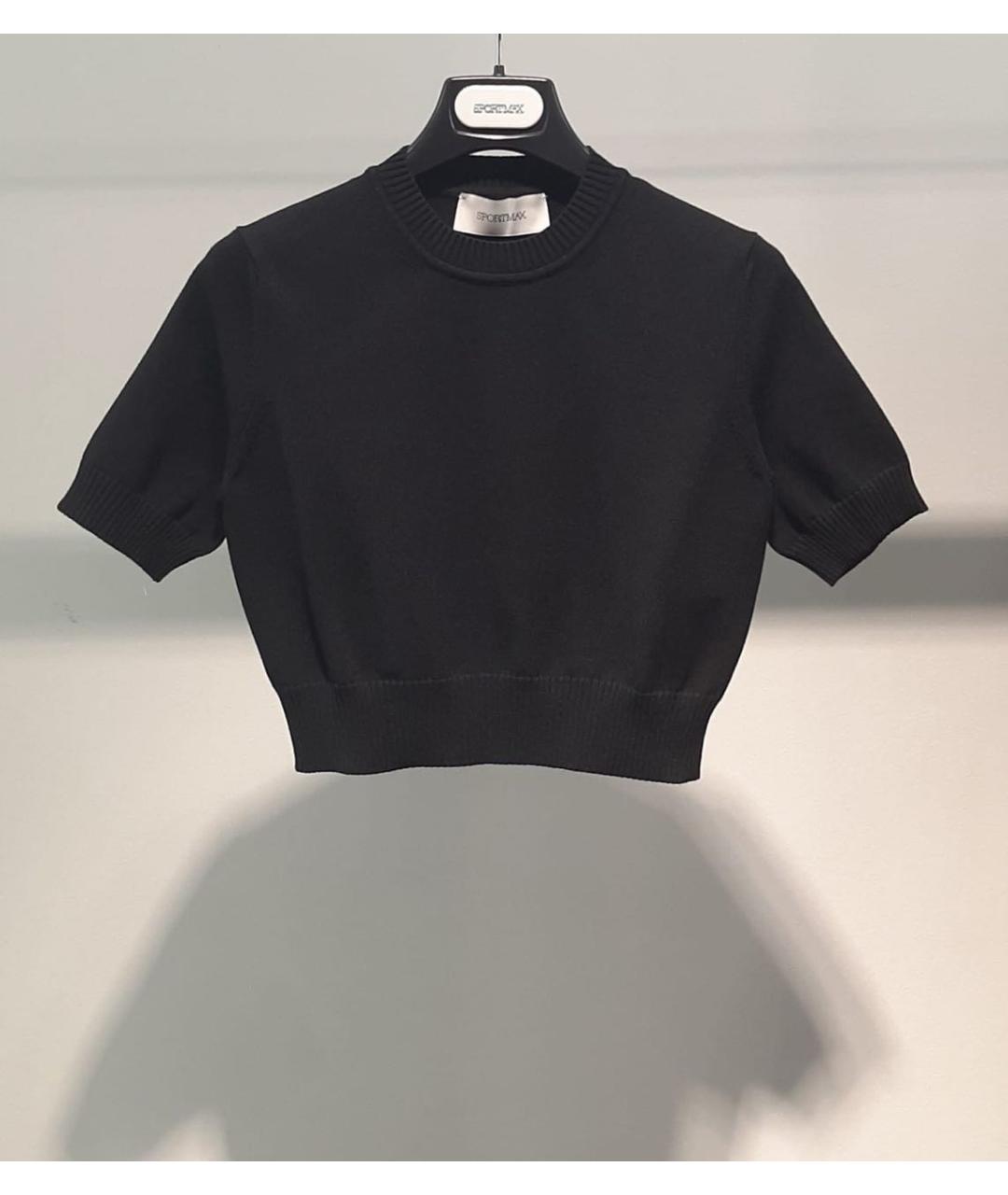 SPORTMAX Черный джемпер / свитер, фото 3