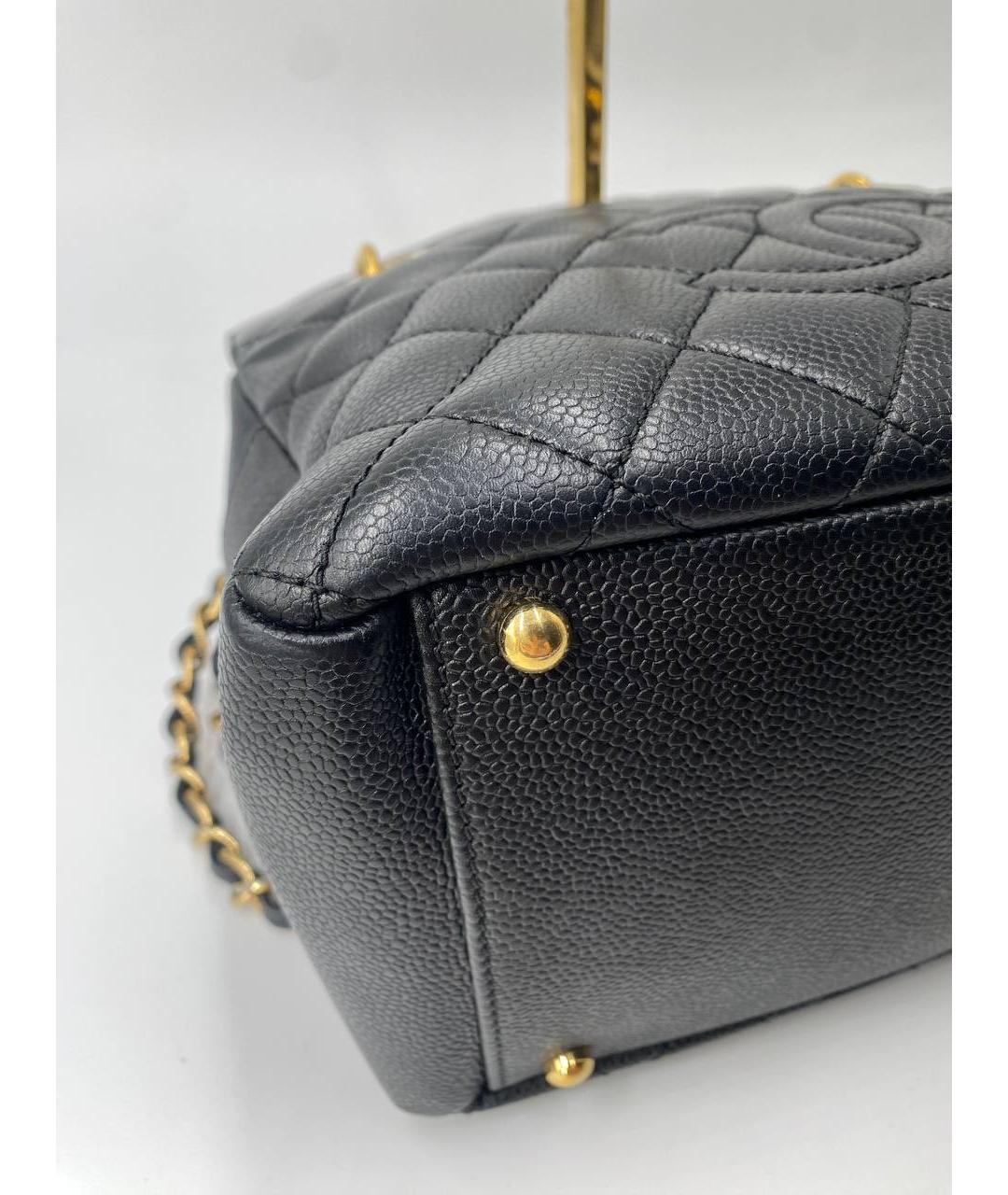CHANEL Черная кожаная сумка через плечо, фото 7