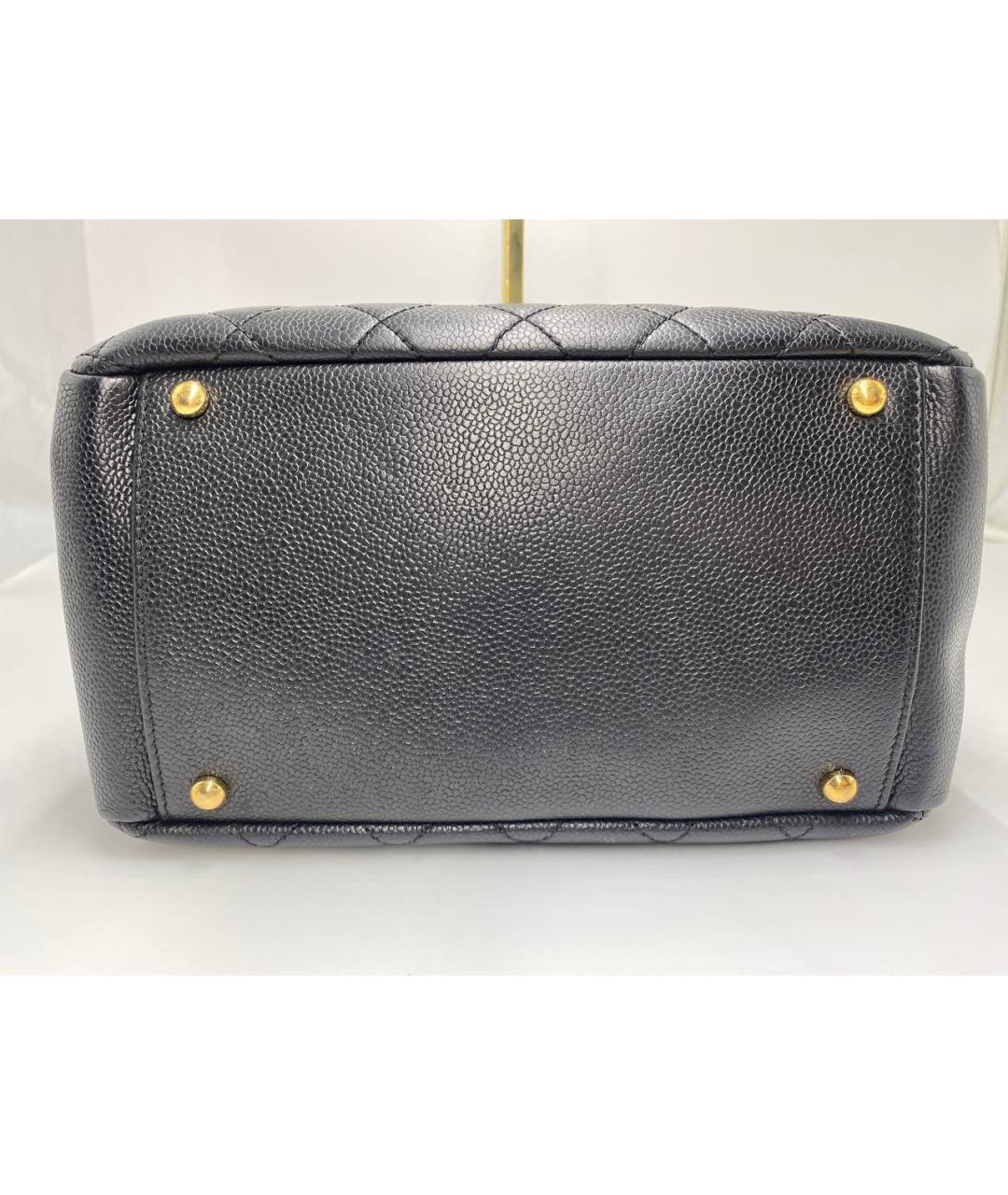 CHANEL Черная кожаная сумка через плечо, фото 6
