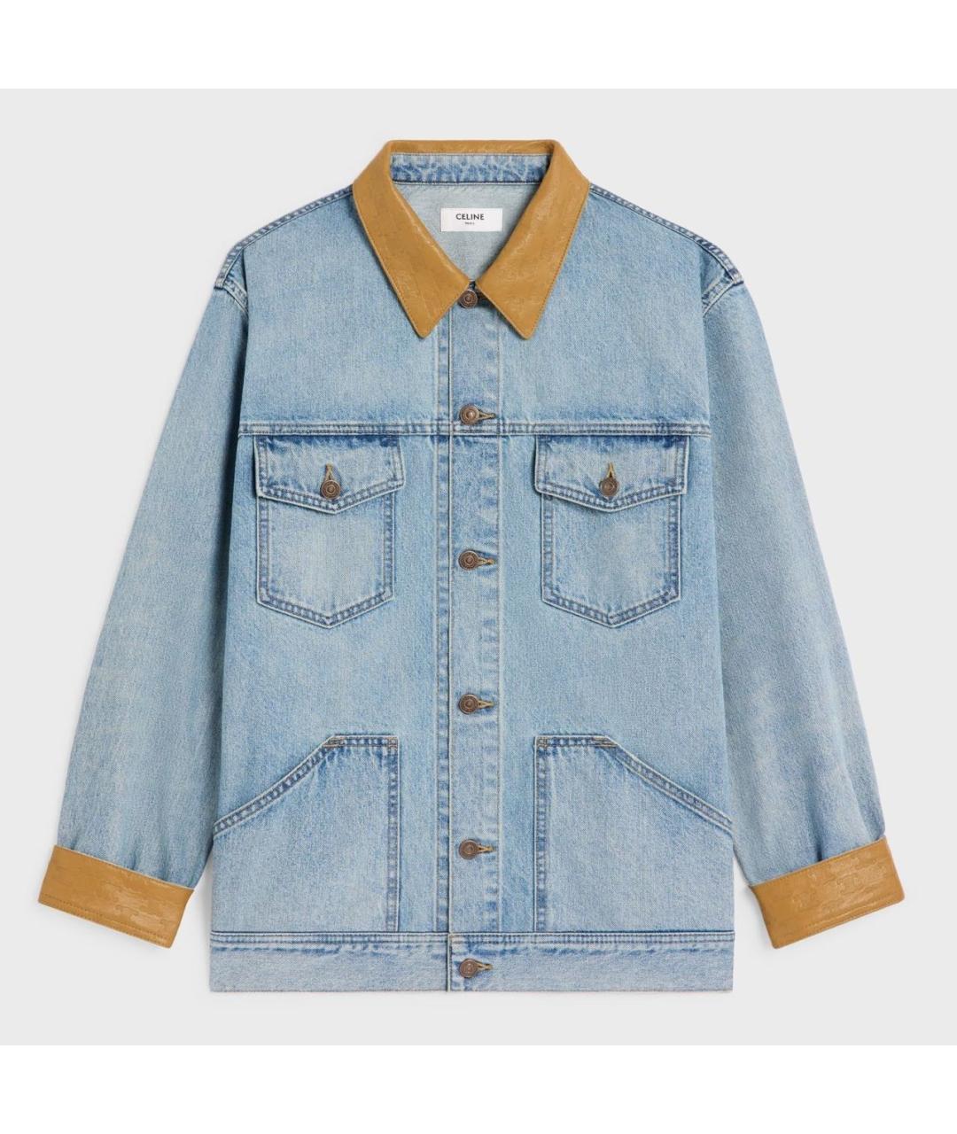 CELINE Голубая деним куртка, фото 7