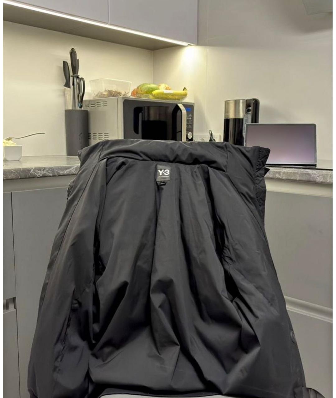 Y-3 Черный пуховик, фото 4