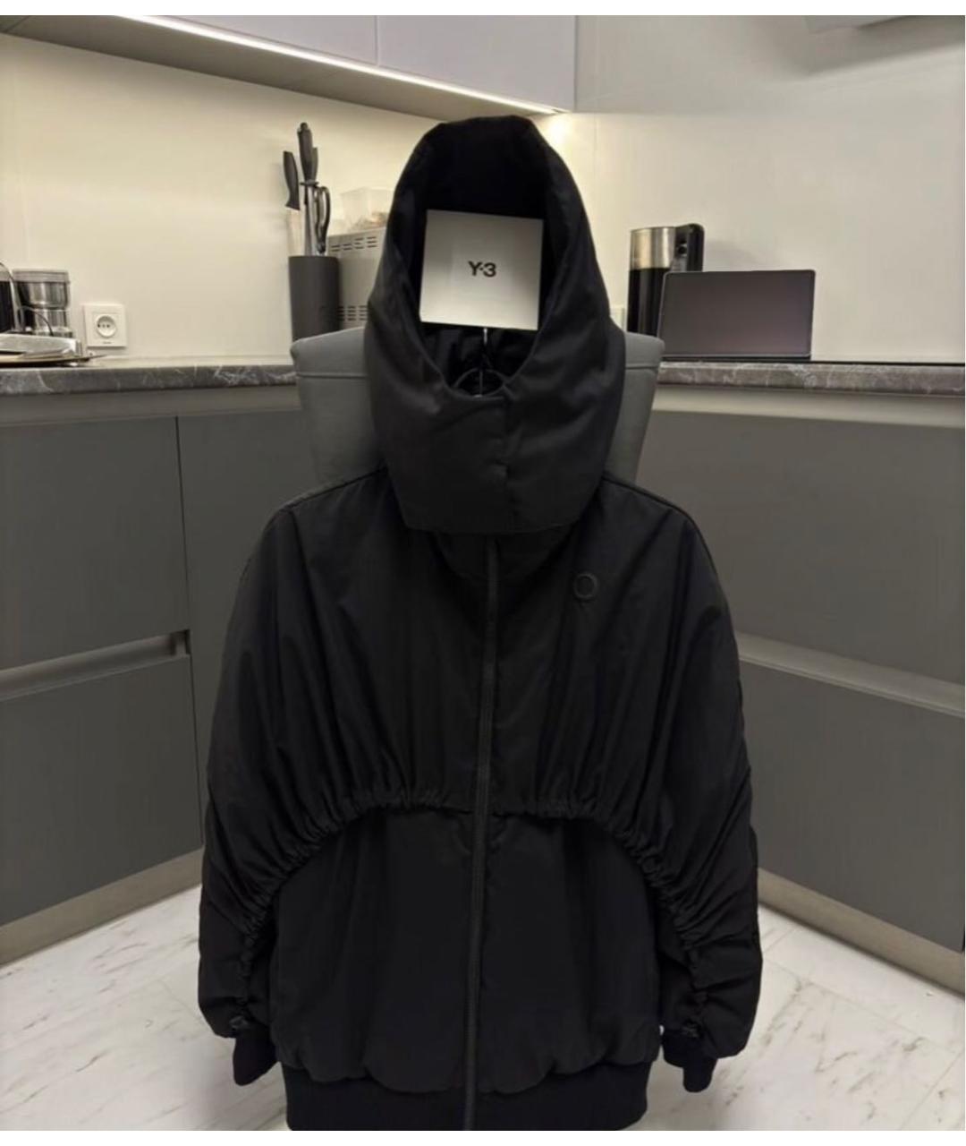 Y-3 Черный пуховик, фото 8