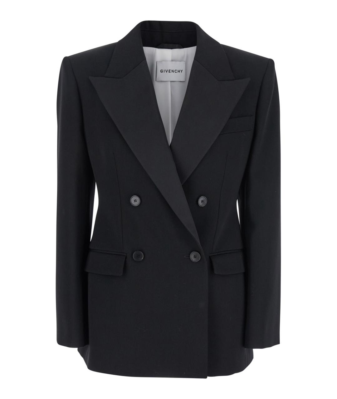 GIVENCHY Черный шерстяной жакет/пиджак, фото 1