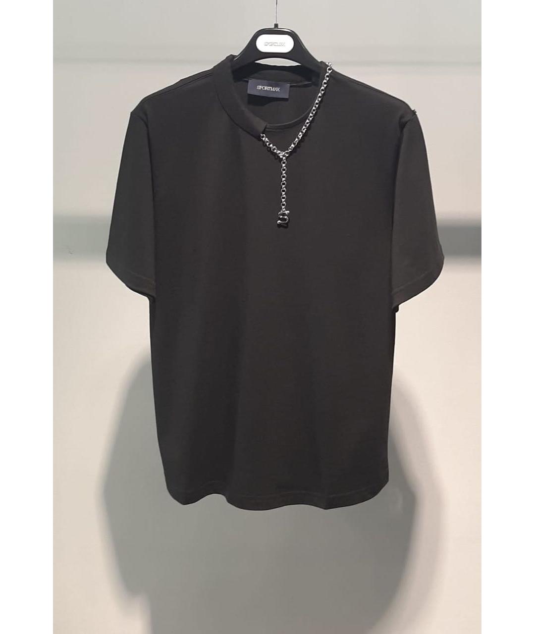 SPORTMAX Черная футболка, фото 3