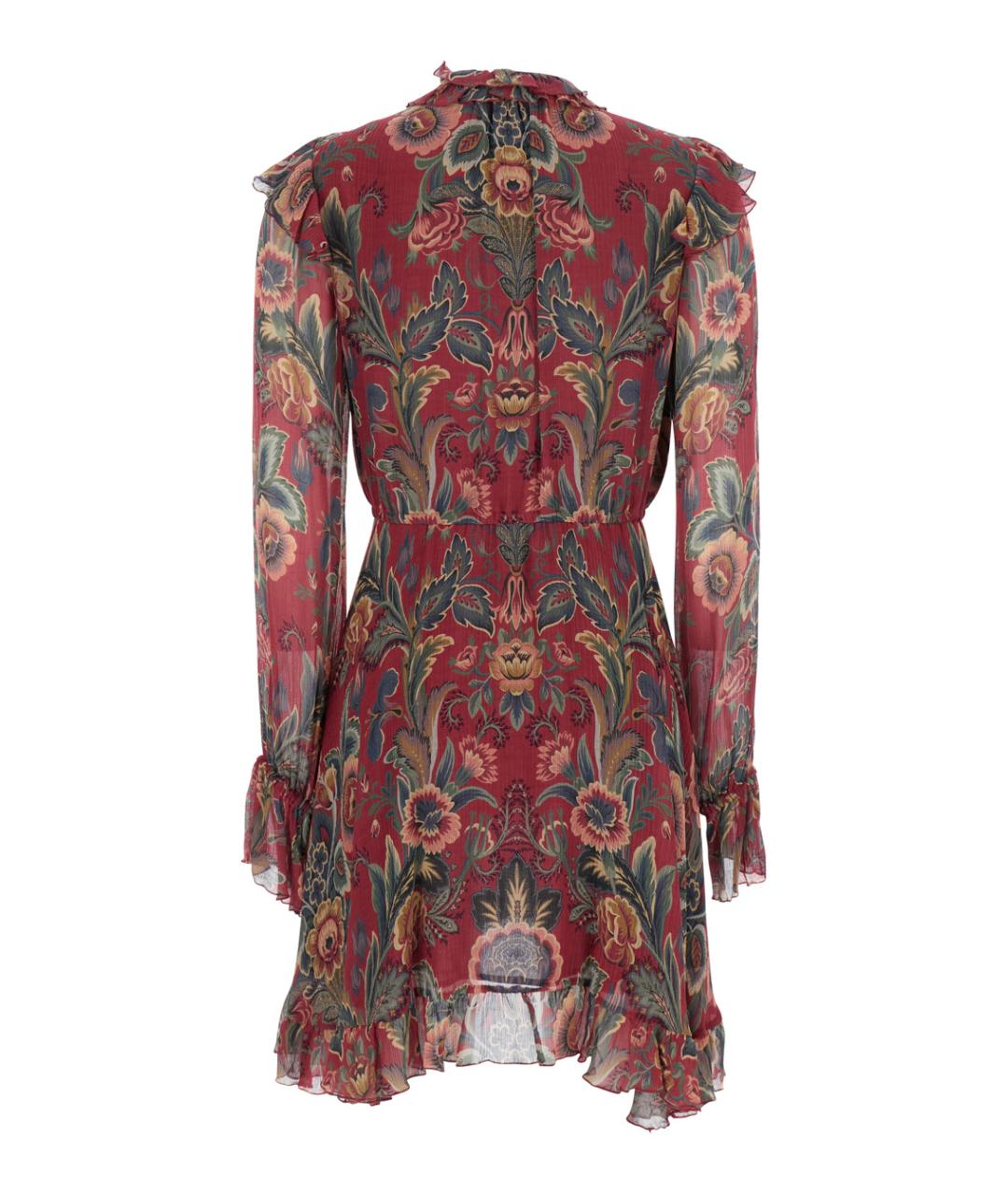 ETRO Красное вискозное повседневное платье, фото 2