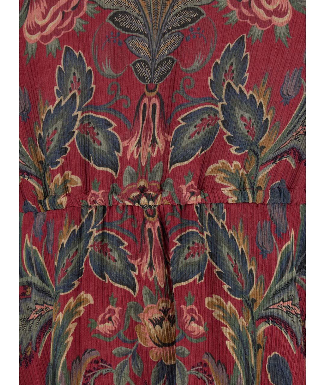 ETRO Красное вискозное повседневное платье, фото 3