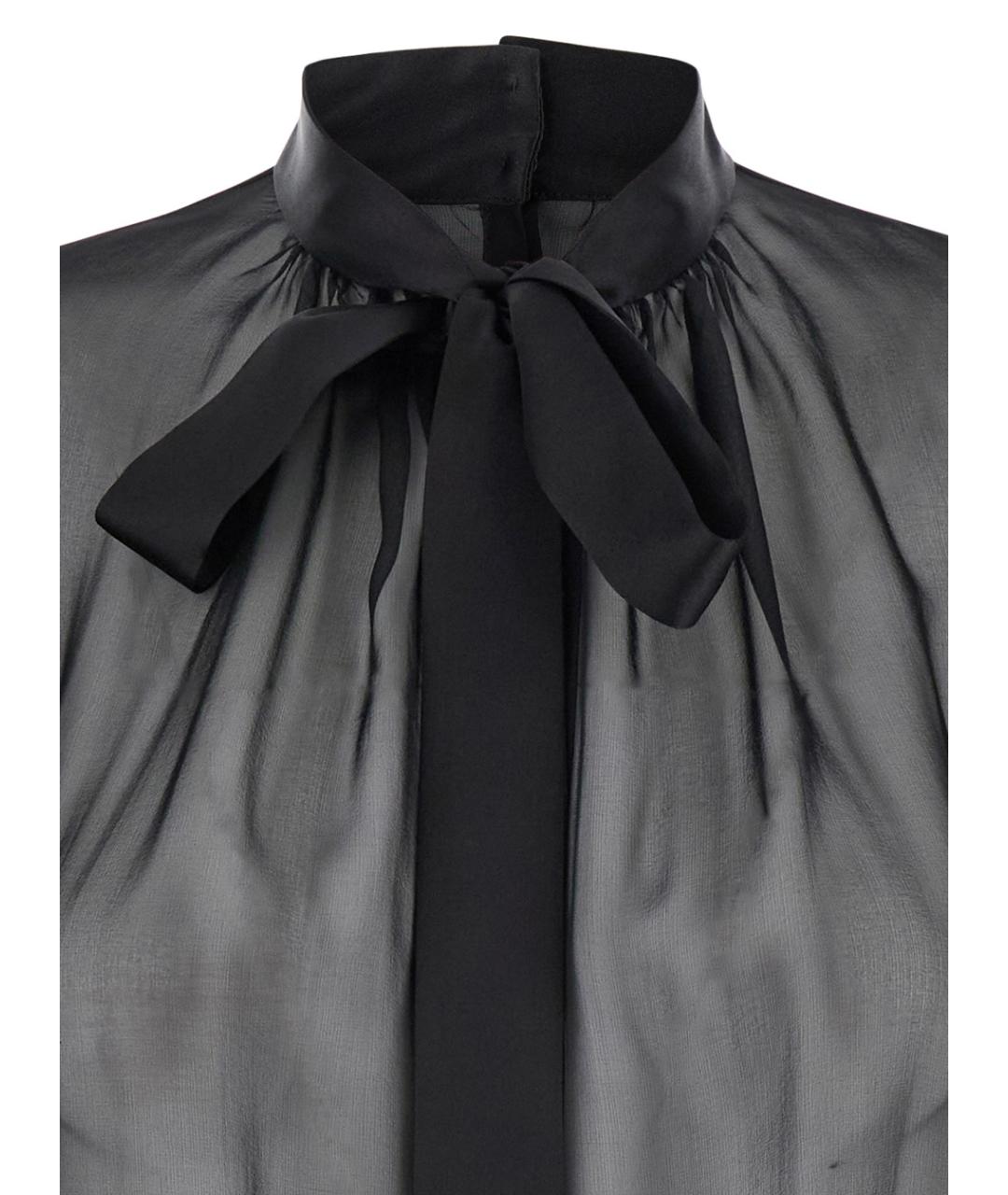 DOLCE&GABBANA Черная шелковая блузы, фото 3