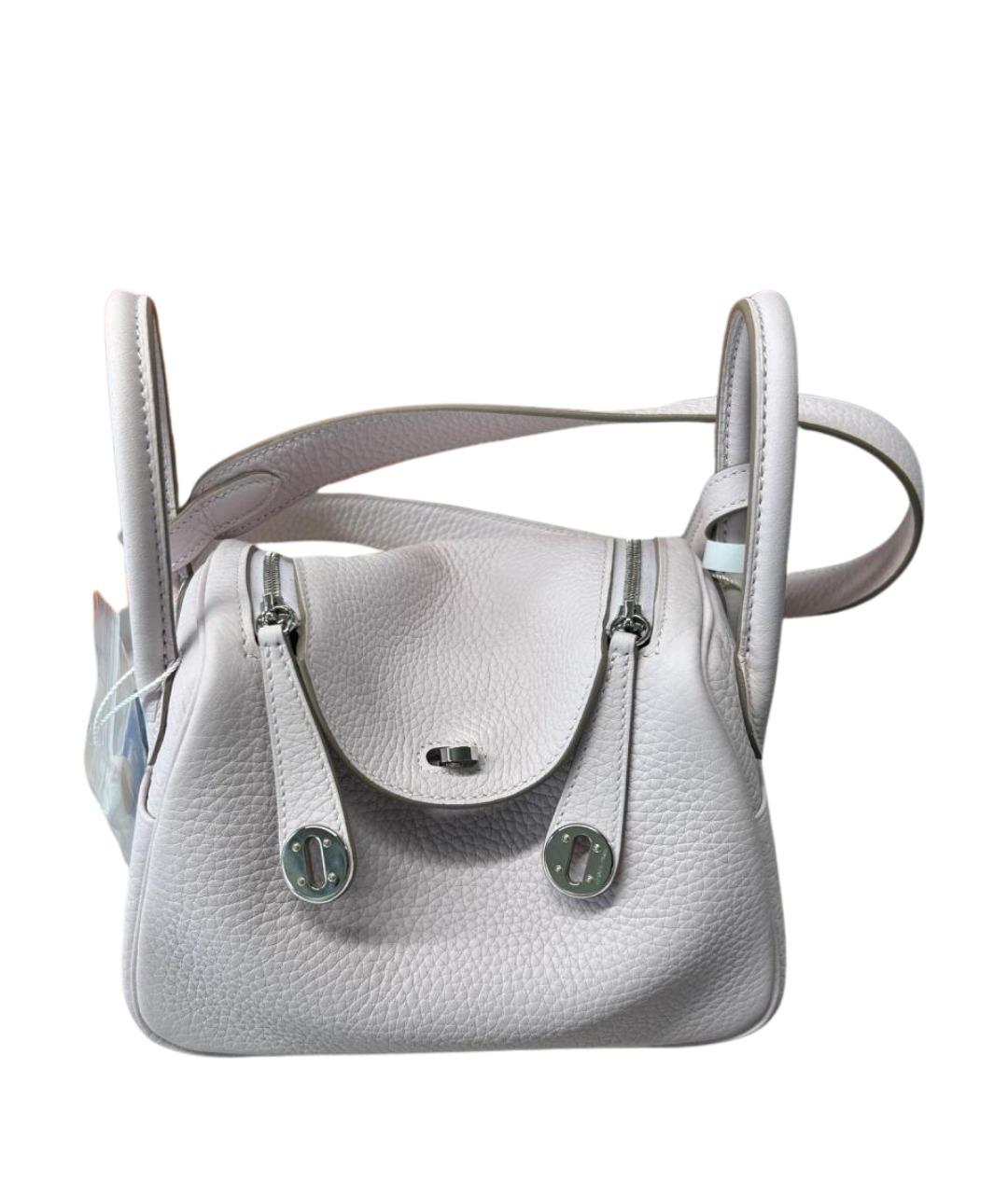 HERMES Фиолетовая кожаная сумка с короткими ручками, фото 1