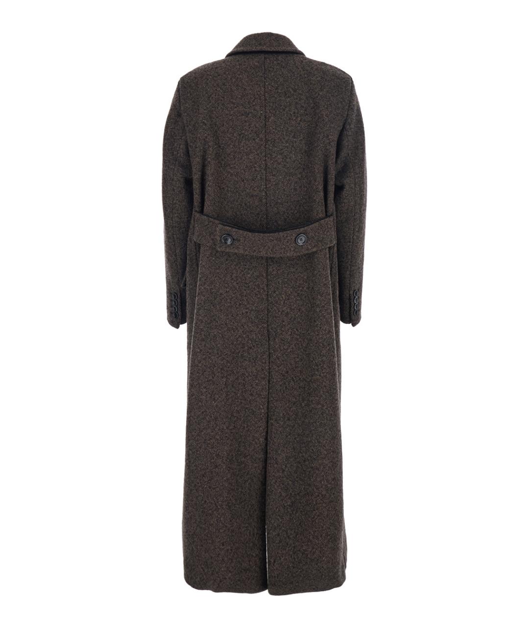 MAX MARA Коричневое шерстяное пальто, фото 2