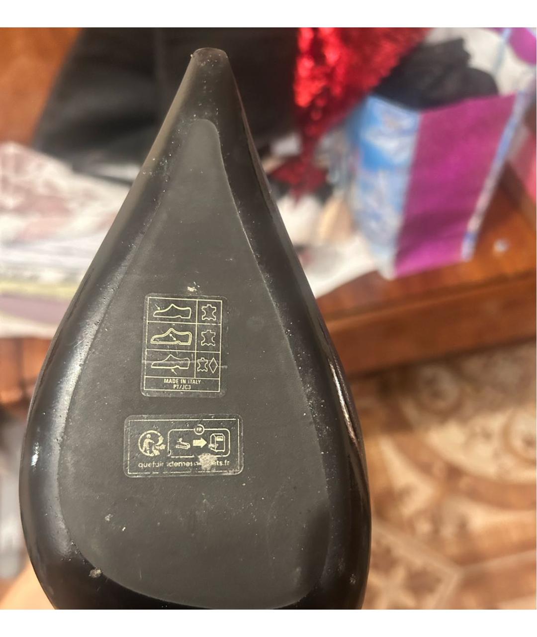 JIMMY CHOO Черные кожаные сапоги, фото 3