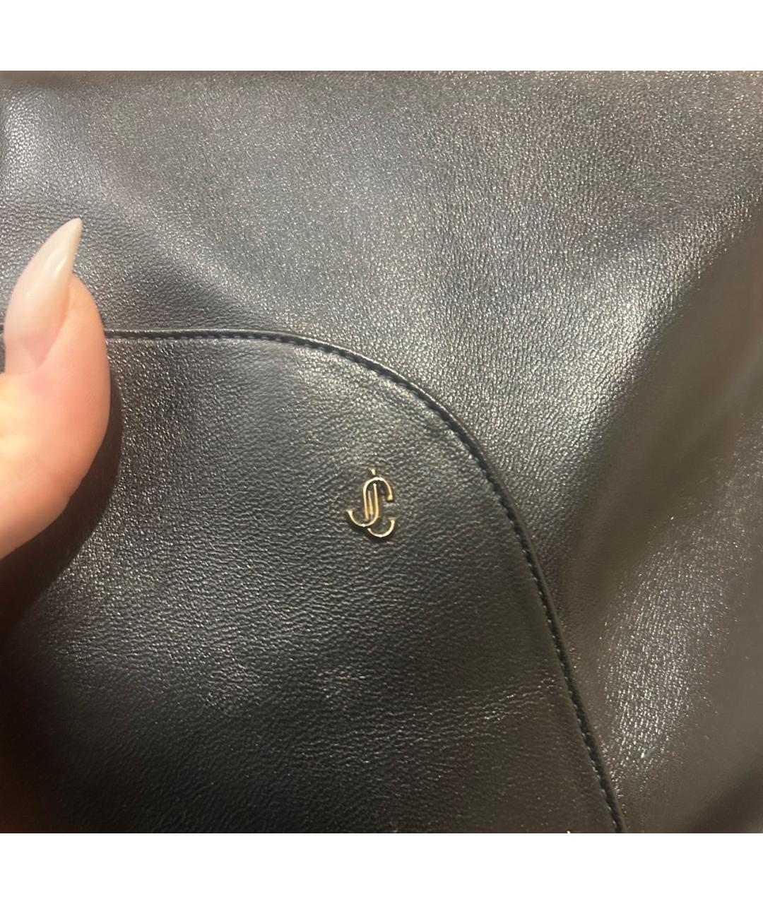 JIMMY CHOO Черные кожаные сапоги, фото 2