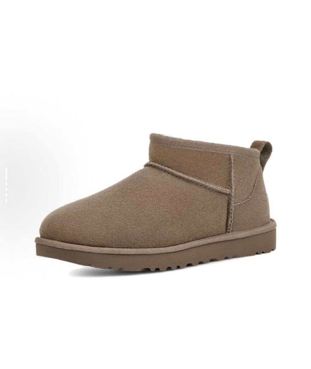 UGG AUSTRALIA Бежевые замшевые ботинки, фото 3
