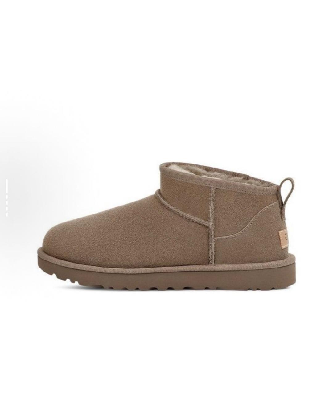 UGG AUSTRALIA Бежевые замшевые ботинки, фото 2