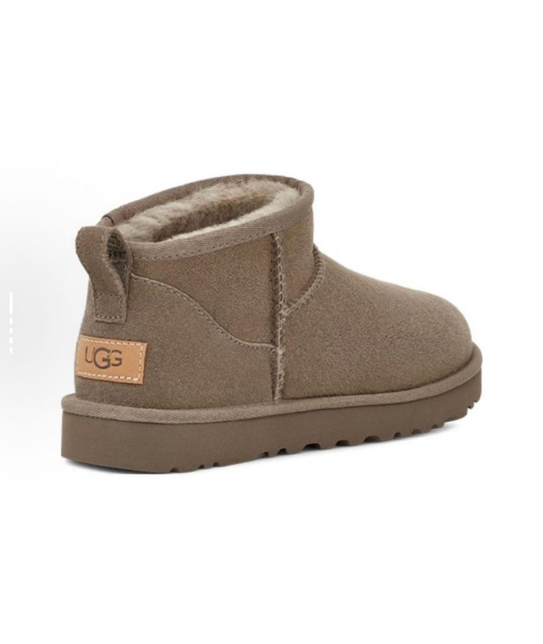 UGG AUSTRALIA Бежевые замшевые ботинки, фото 4
