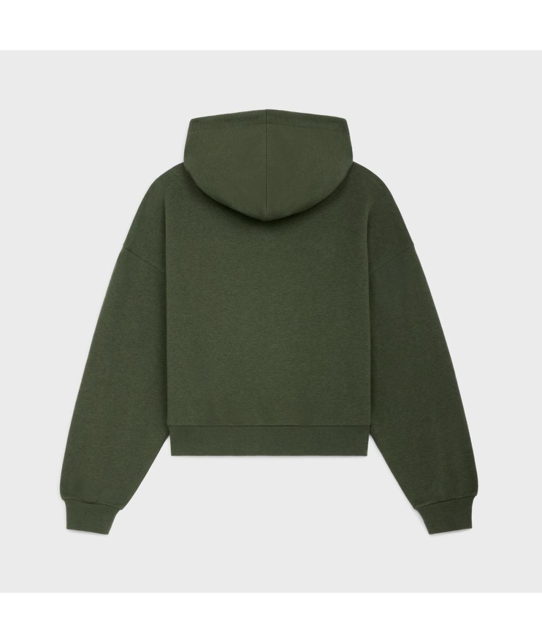 CELINE Хаки кашемировый джемпер / свитер, фото 2