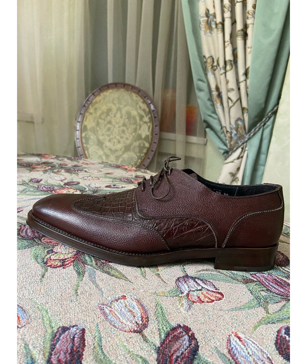 FERRAGAMO Коричневые кожаные туфли, фото 9