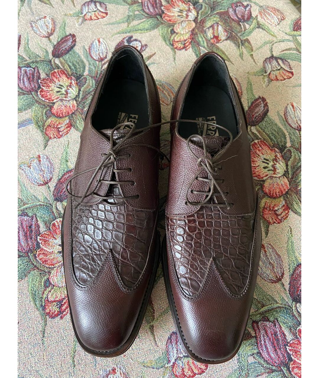FERRAGAMO Коричневые кожаные туфли, фото 2