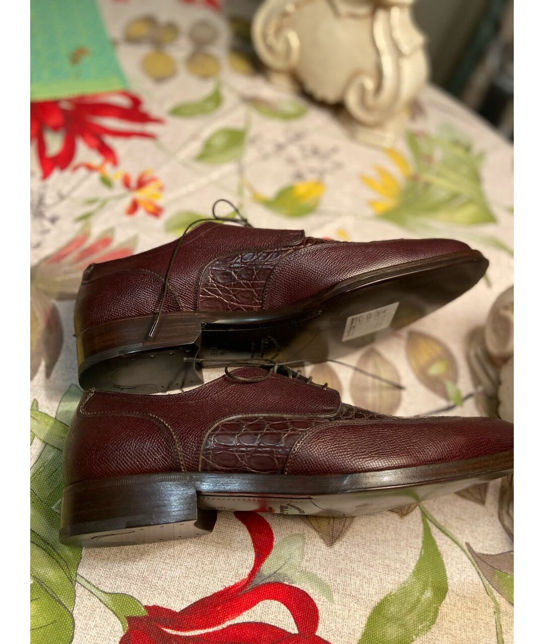 FERRAGAMO Коричневые кожаные туфли, фото 8