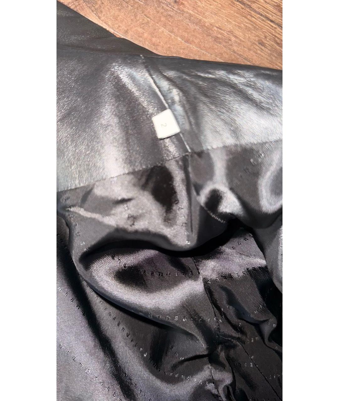 SANDRO Черная кожаная куртка, фото 6