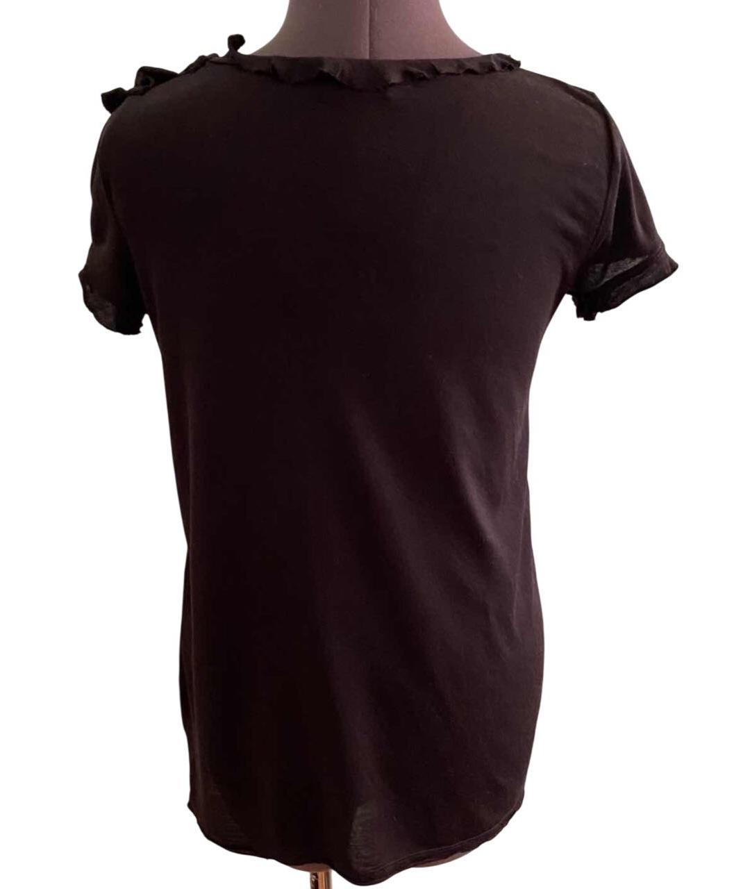 RED VALENTINO Черная футболка, фото 3