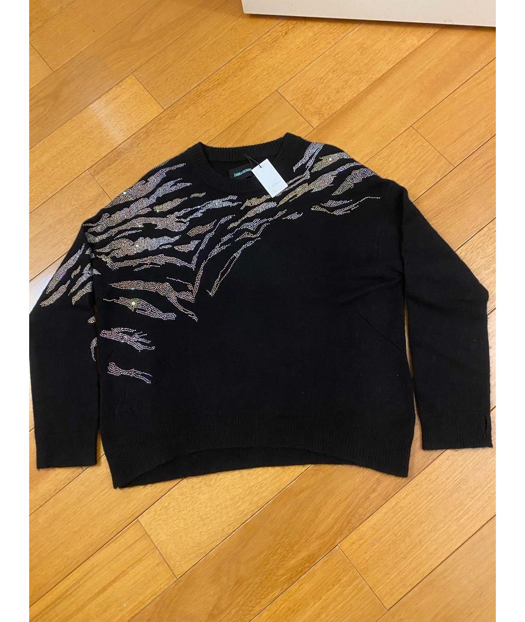 ZADIG & VOLTAIRE Черный кашемировый джемпер / свитер, фото 8