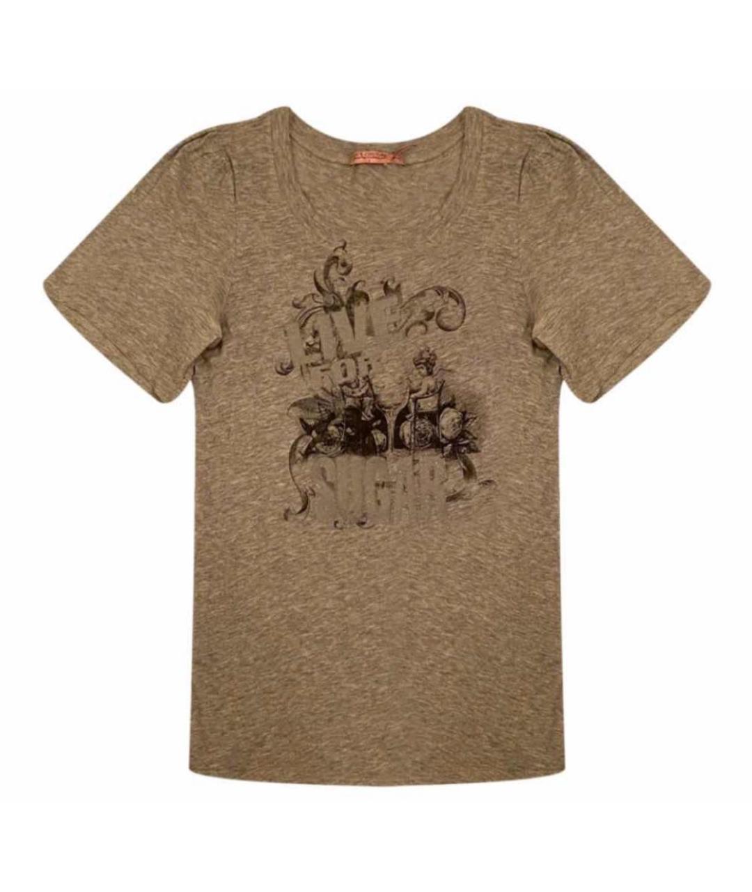 JUICY COUTURE Серая хлопковая футболка, фото 1