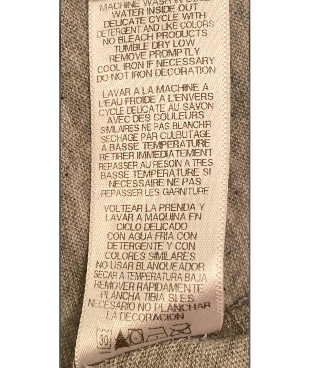 JUICY COUTURE Серая хлопковая футболка, фото 7