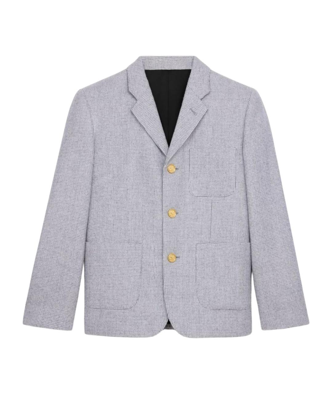 CELINE Серый шерстяной жакет/пиджак, фото 1