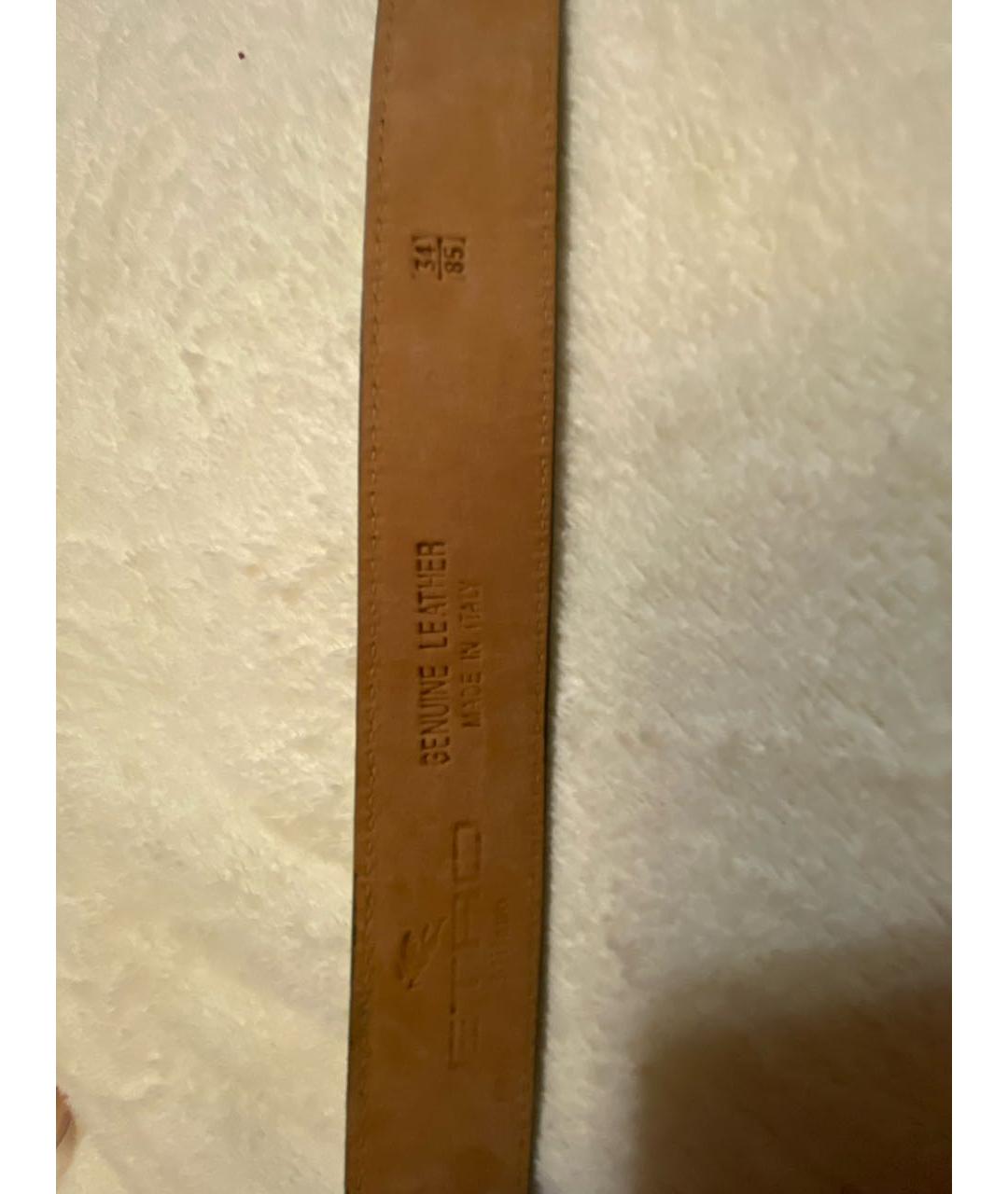 ETRO Коричневый кожаный ремень, фото 3