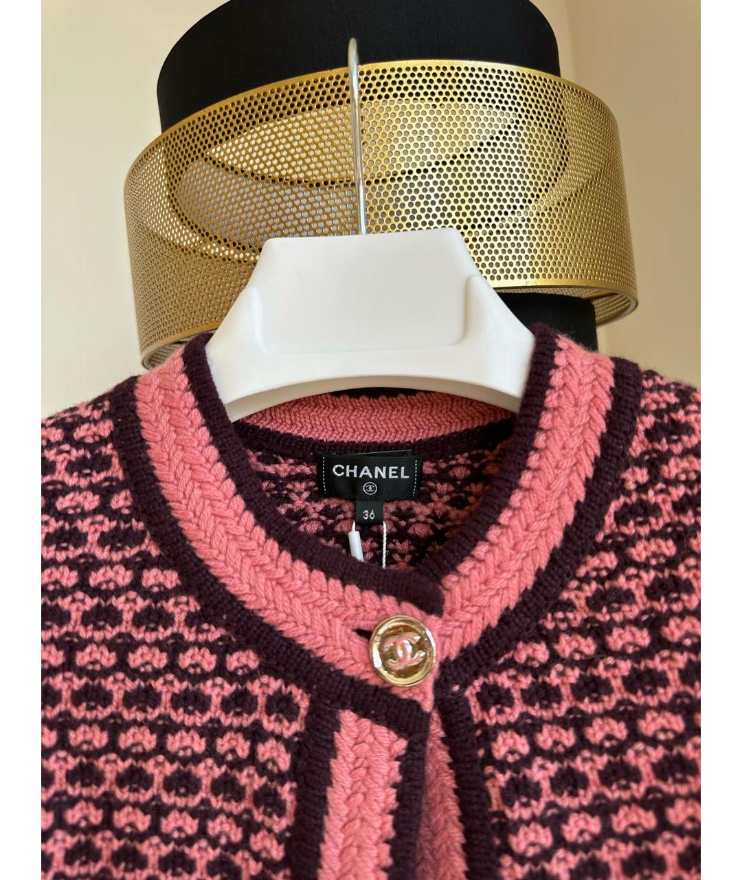 CHANEL Розовый кардиган, фото 4