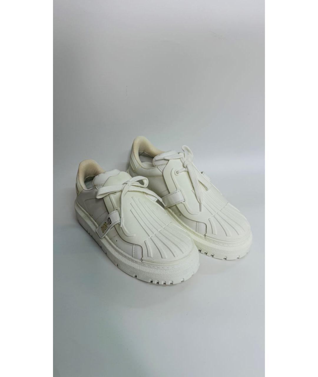 CHRISTIAN DIOR Белые кожаные кроссовки, фото 3