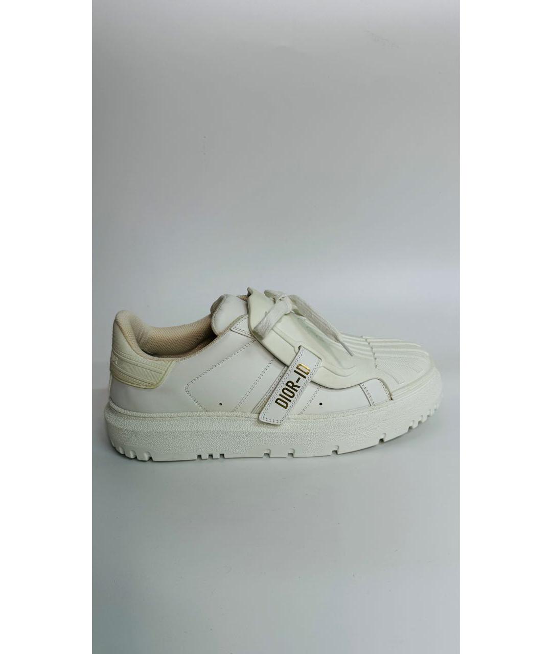 CHRISTIAN DIOR Белые кожаные кроссовки, фото 5