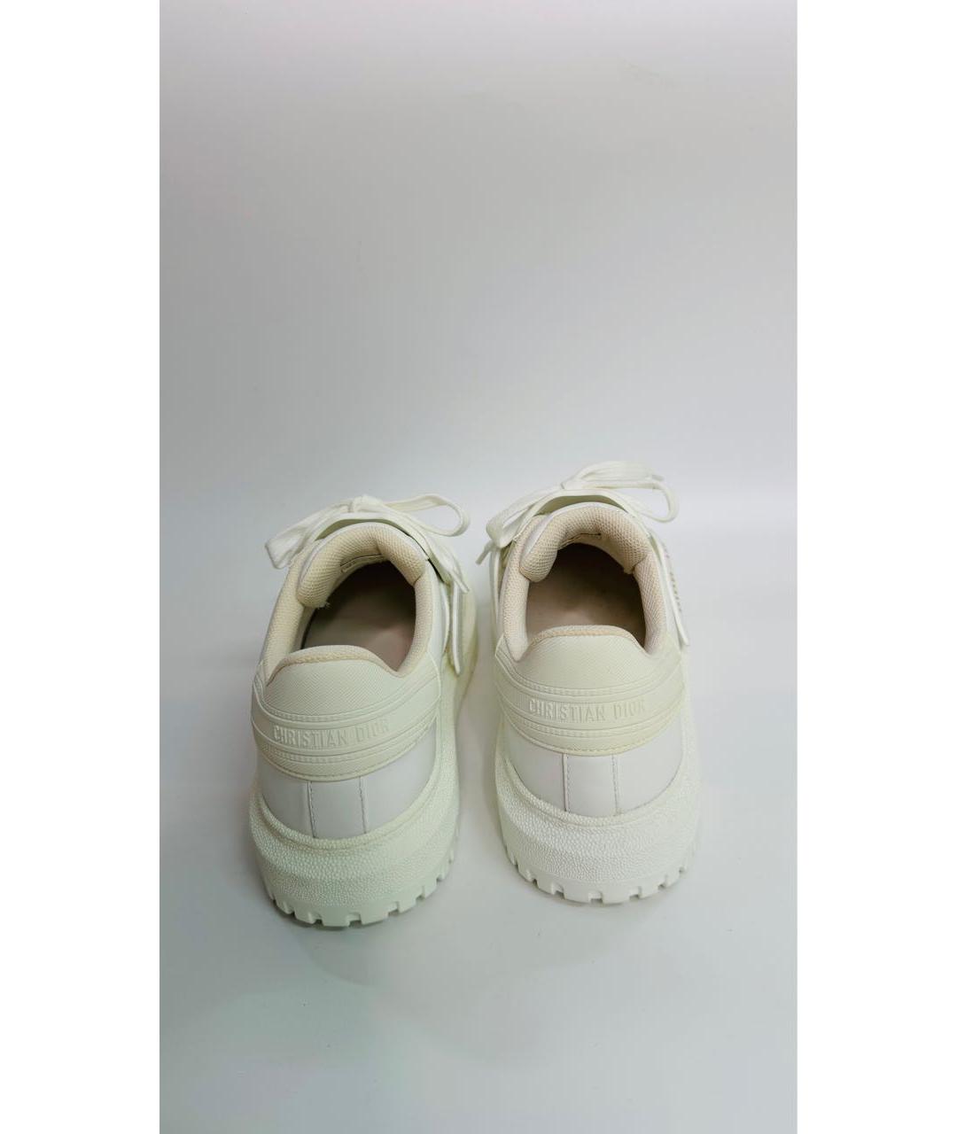 CHRISTIAN DIOR Белые кожаные кроссовки, фото 4
