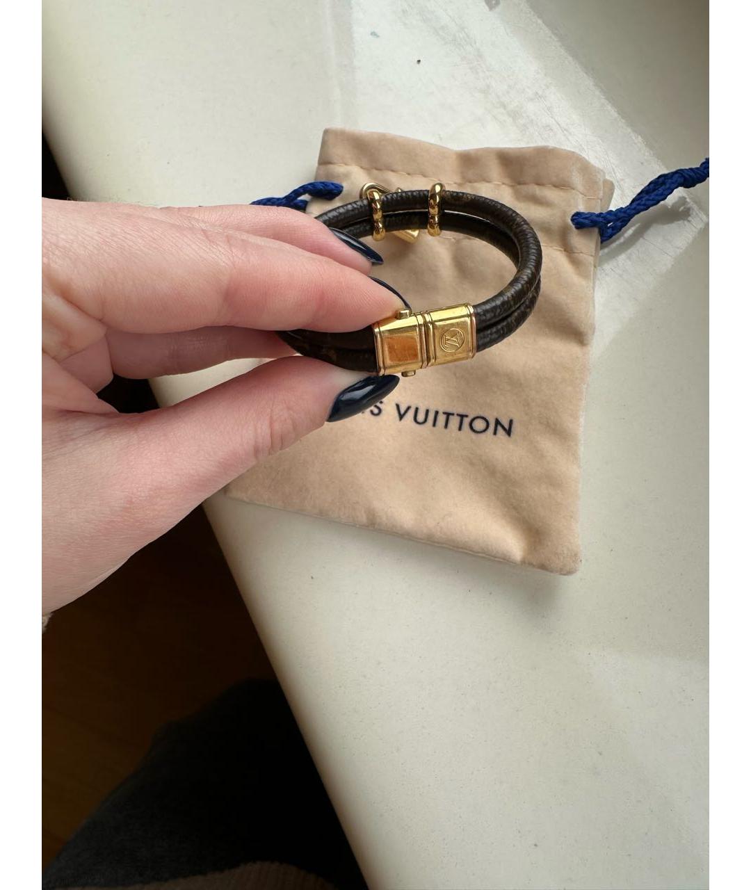 LOUIS VUITTON Коричневый браслет, фото 3