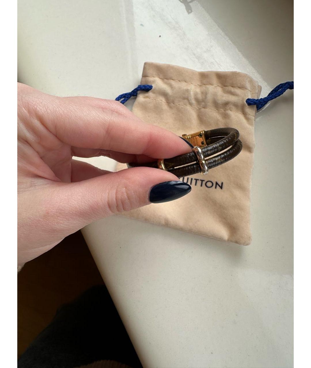 LOUIS VUITTON Коричневый браслет, фото 5