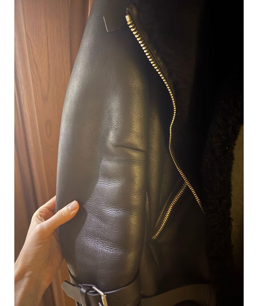 ACNE STUDIOS Черная меховая дубленка, фото 3