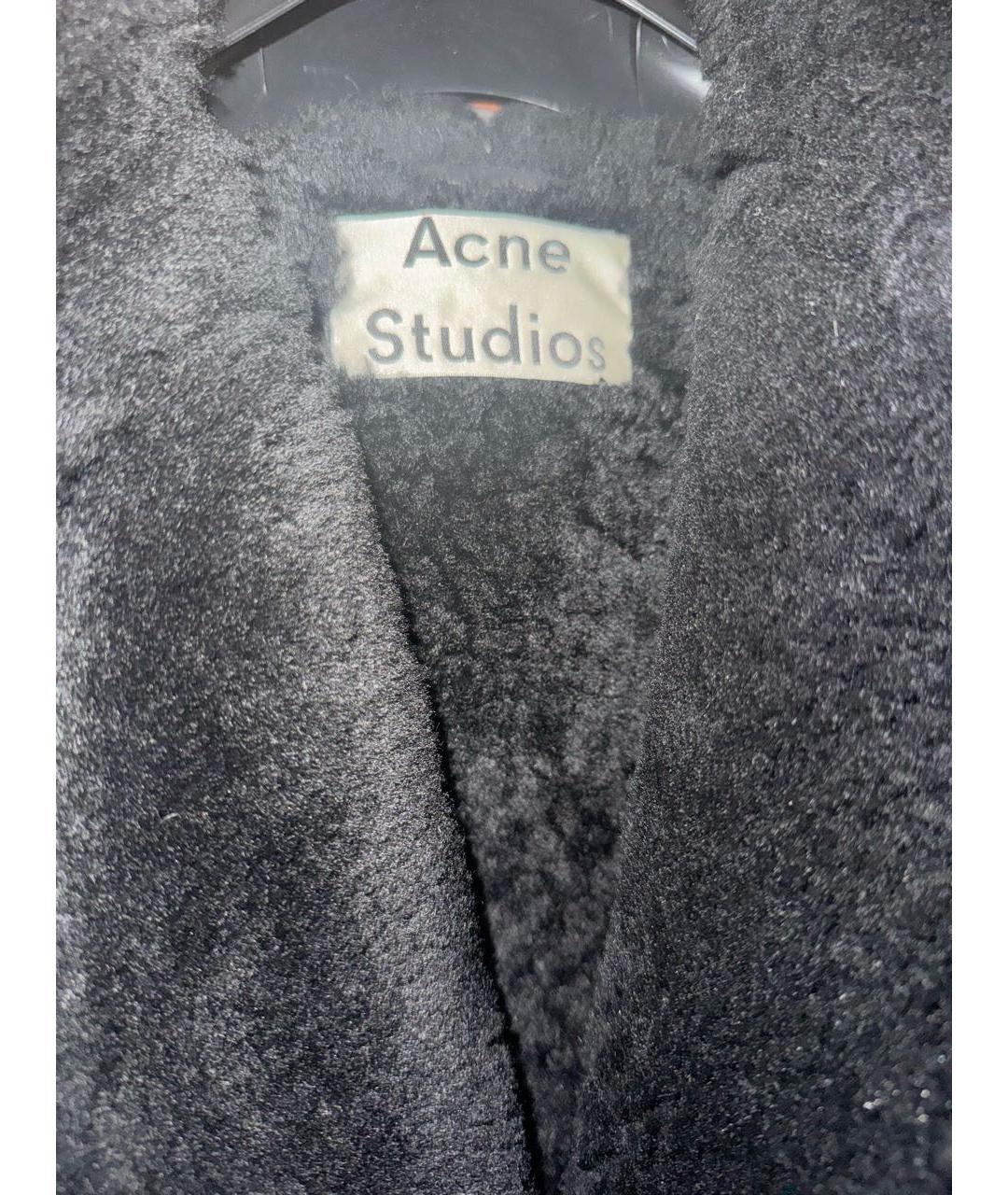 ACNE STUDIOS Черная меховая дубленка, фото 6