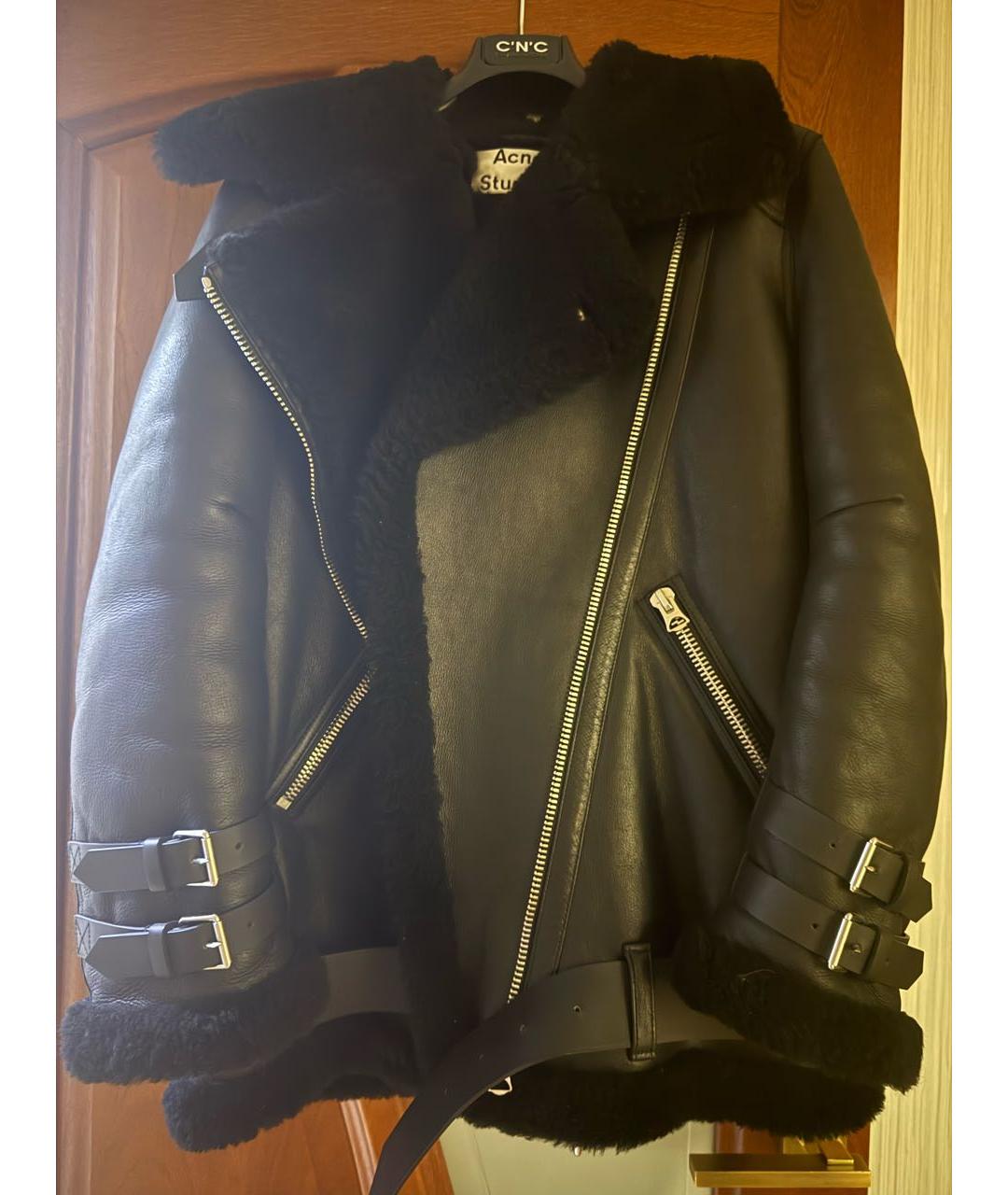 ACNE STUDIOS Черная меховая дубленка, фото 7