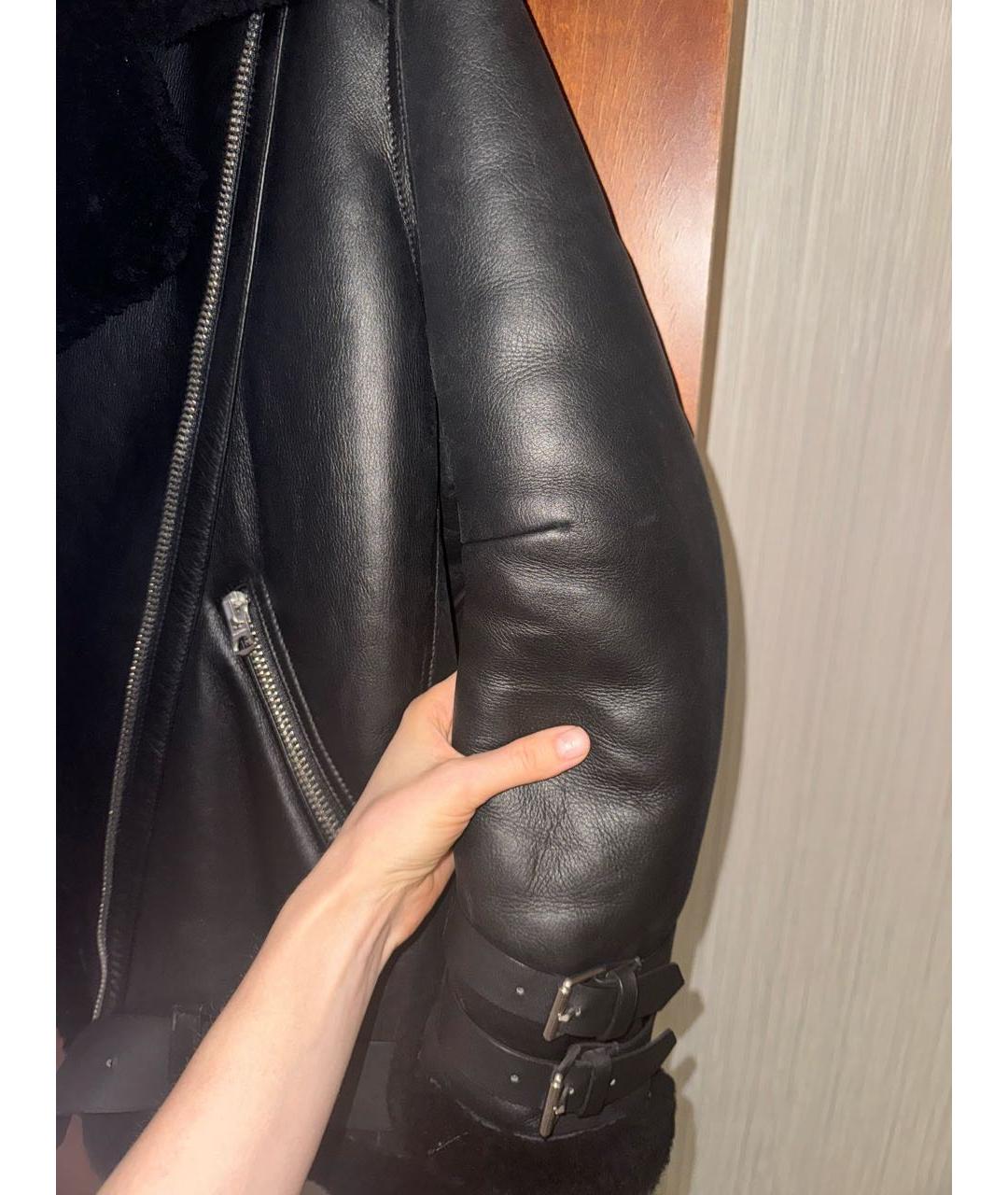 ACNE STUDIOS Черная меховая дубленка, фото 4