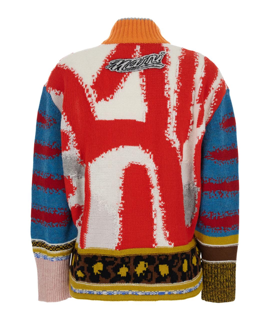 MARNI Мульти шерстяной кардиган, фото 2