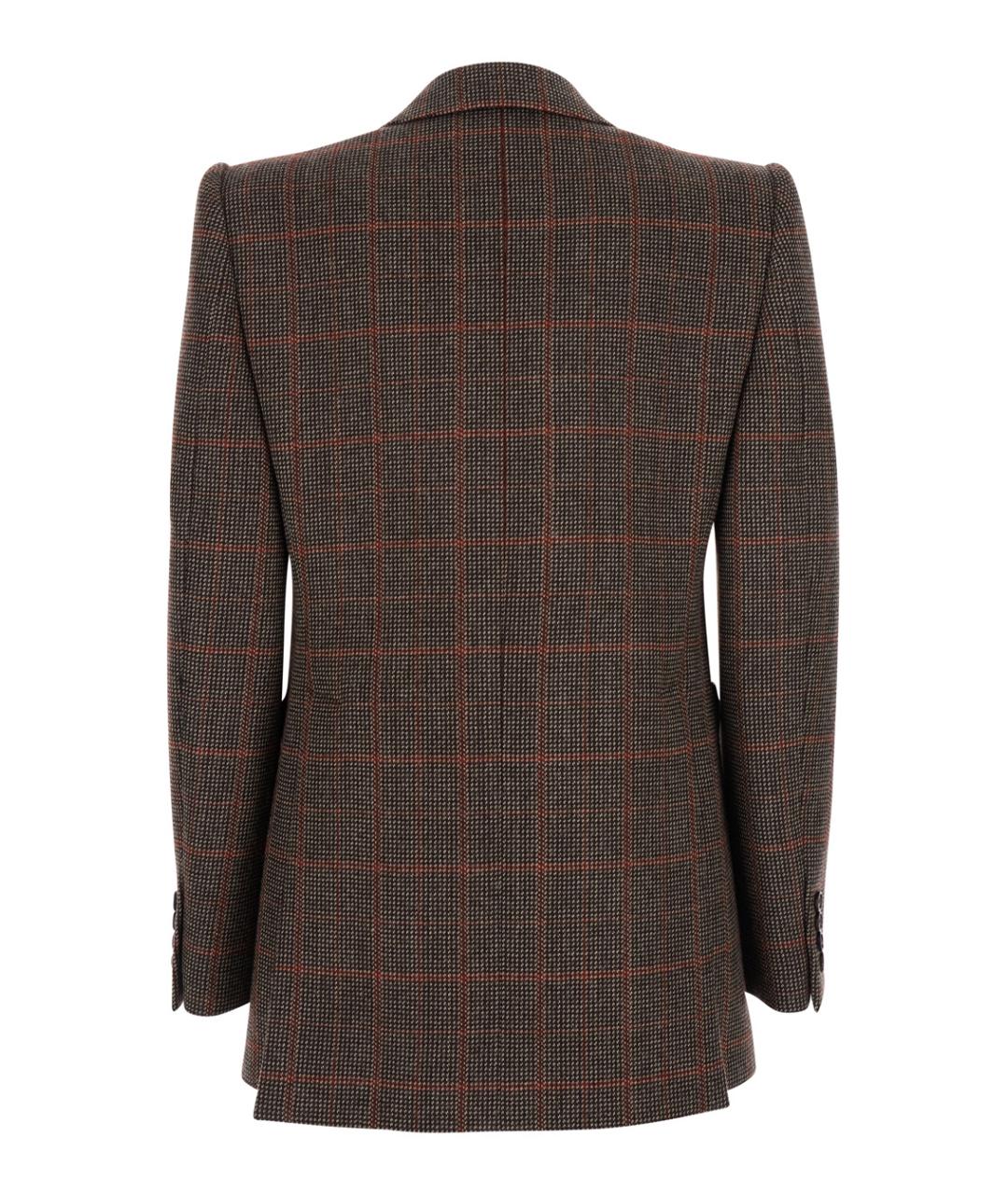 CHLOE Коричневый шерстяной жакет/пиджак, фото 2