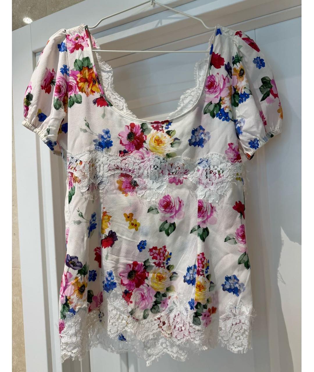 DOLCE&GABBANA Мульти шелковая блузы, фото 2