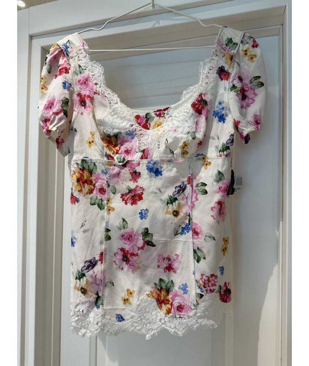 DOLCE&GABBANA Мульти шелковая блузы, фото 3