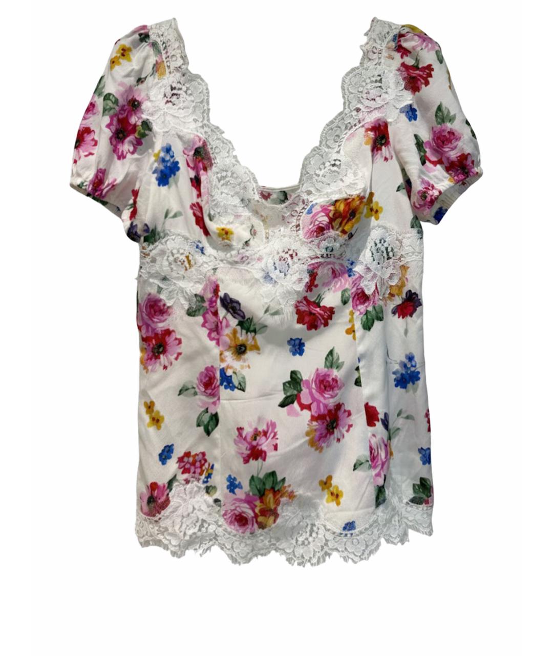 DOLCE&GABBANA Мульти шелковая блузы, фото 1