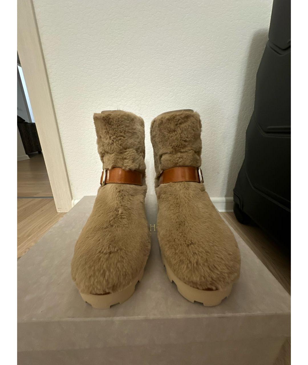 JIMMY CHOO Бежевые полусапоги, фото 2