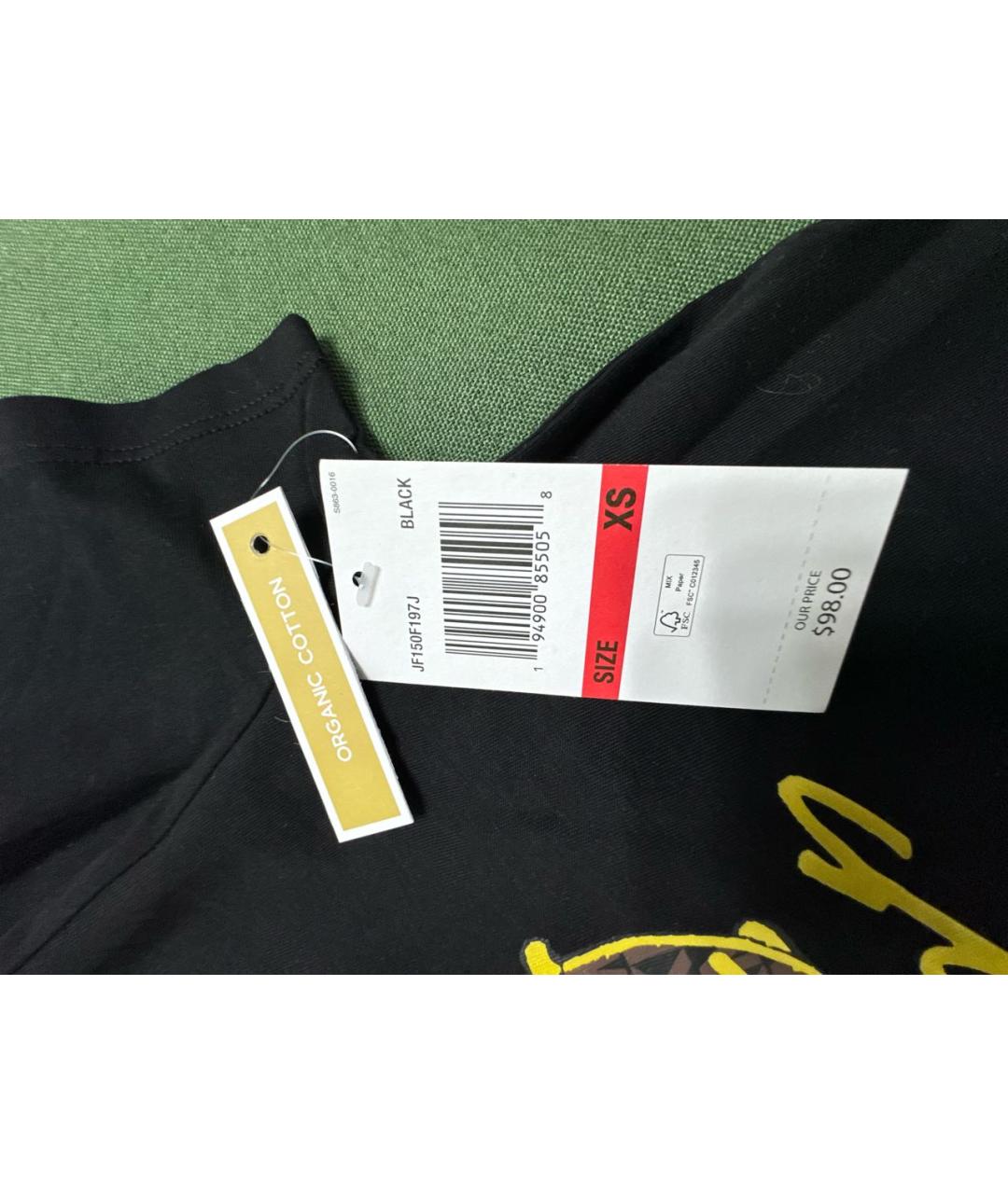 MICHAEL KORS Черная хлопковая футболка, фото 3