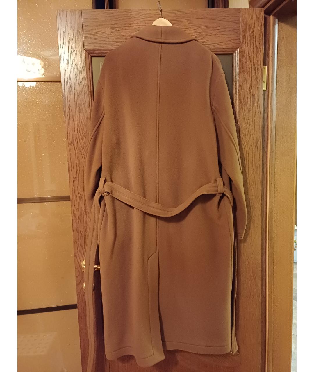 HUGO BOSS Коричневое шерстяное пальто, фото 2