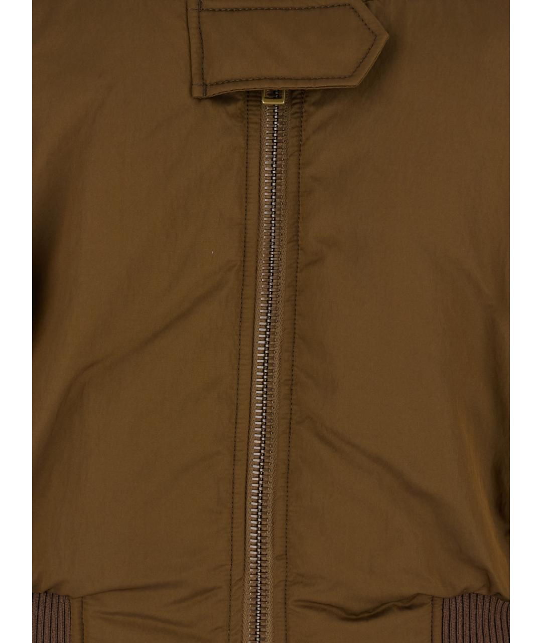 CHLOE Коричневая полиэстеровая куртка, фото 3